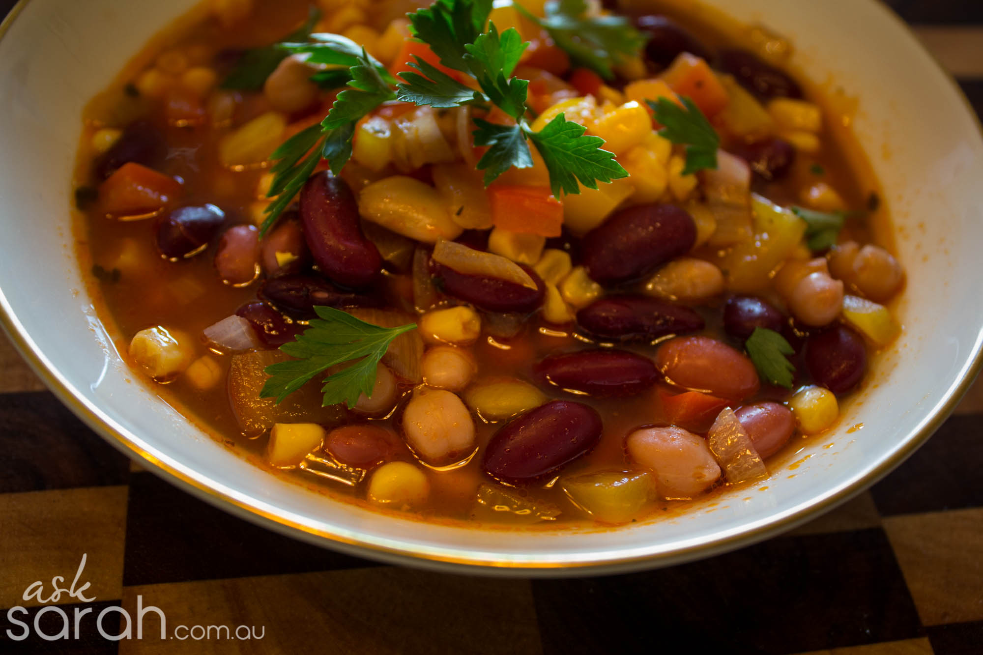 Recipe Four Bean Soup Ask Sarah