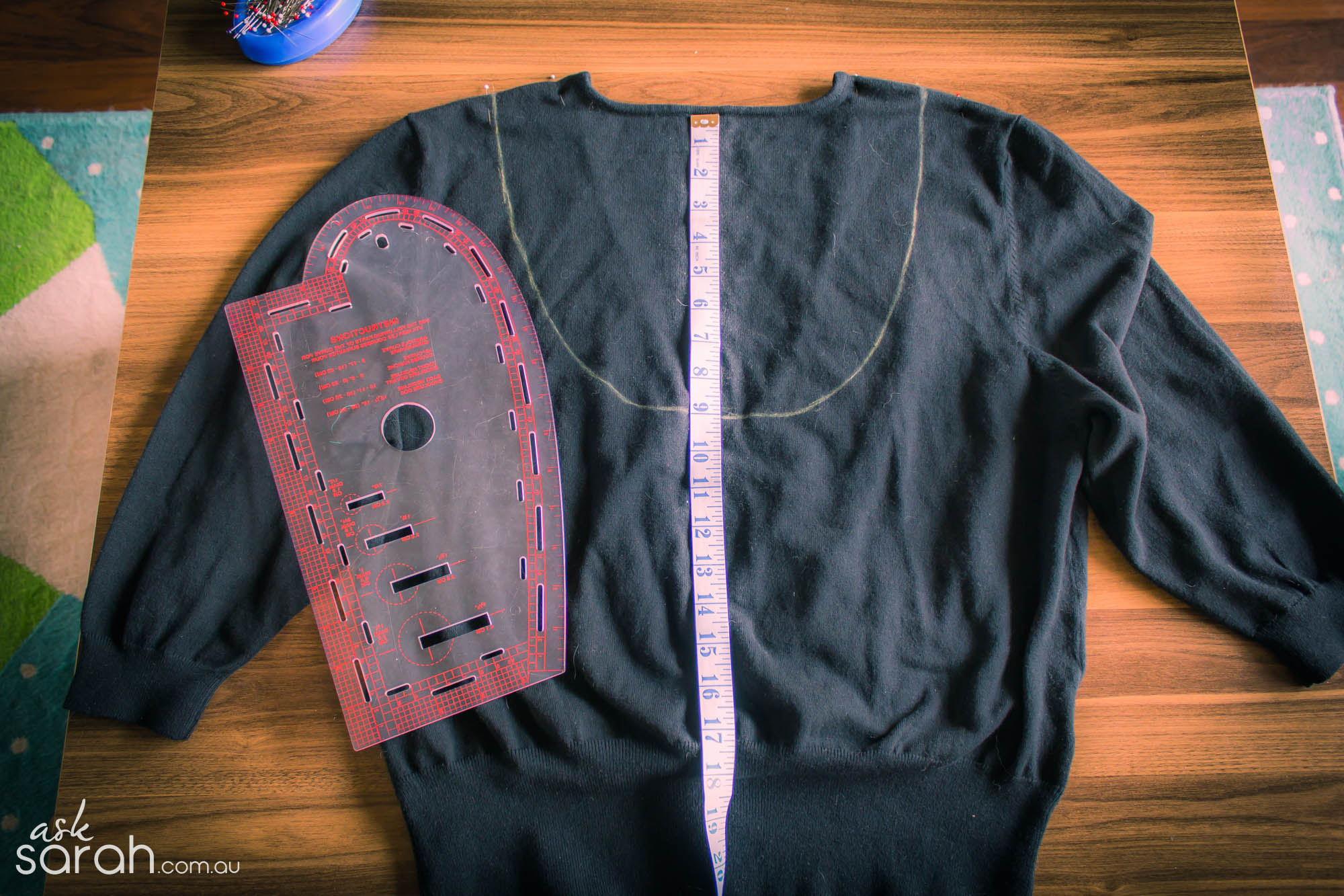 Sew Lace Back Sweater Refashion {Inserting Lace into a Sweater DIY