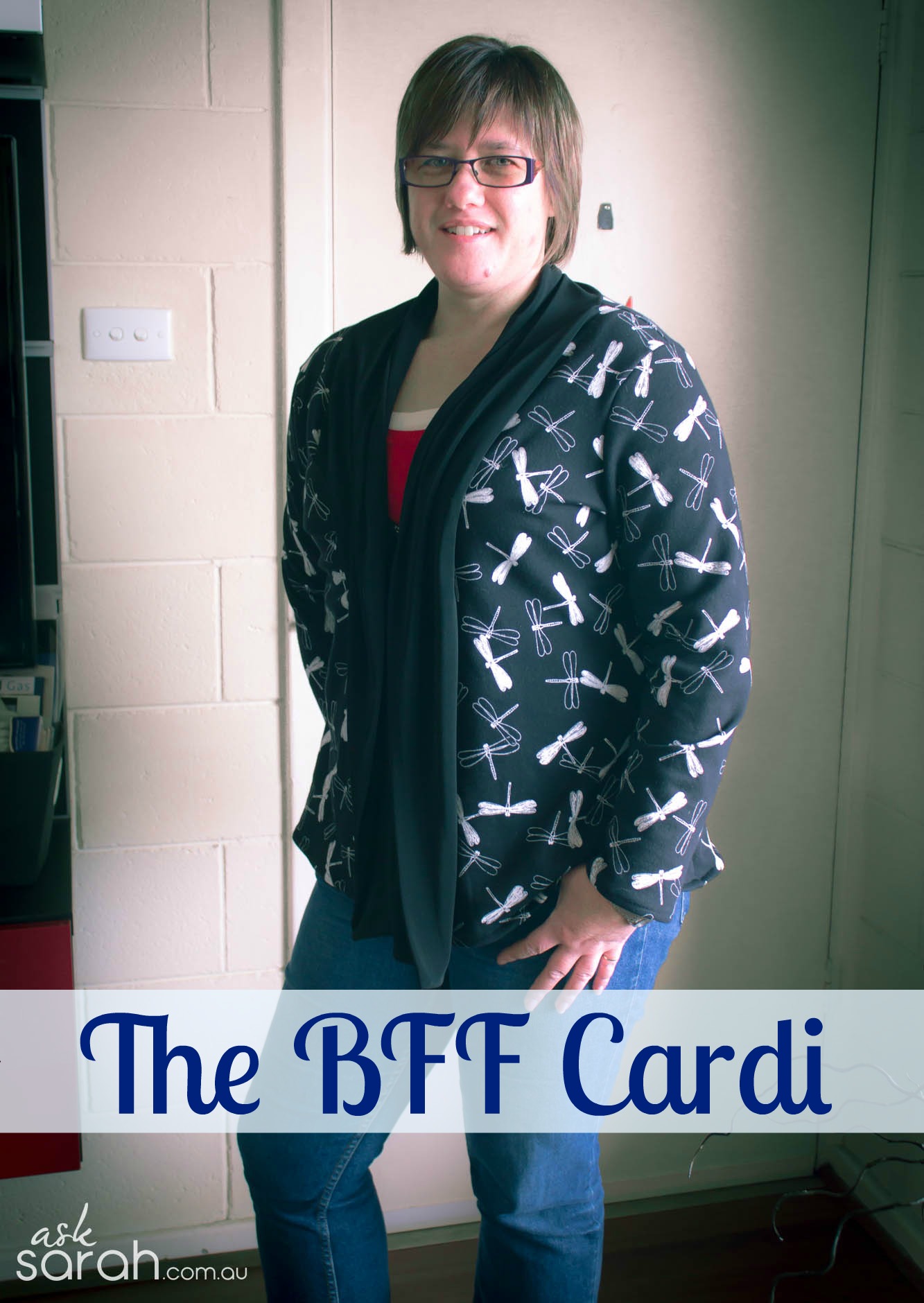 Sew: The BFF Cardi {Turn Any Tee Pattern into a Scarf Neck Cardigan}