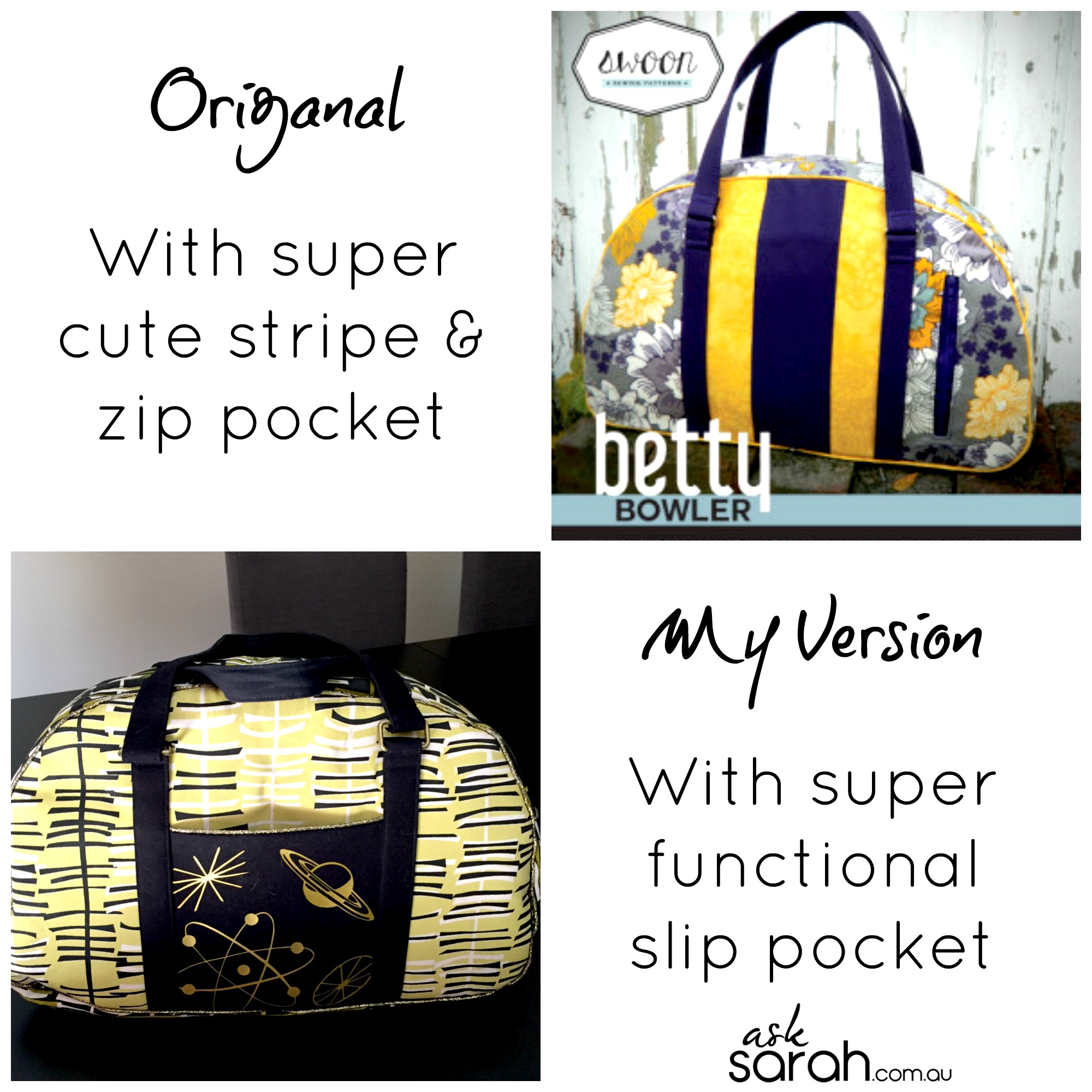 Sew: Atomic Betty Bowler Handbag {Hooray for Handmade Handbags!}