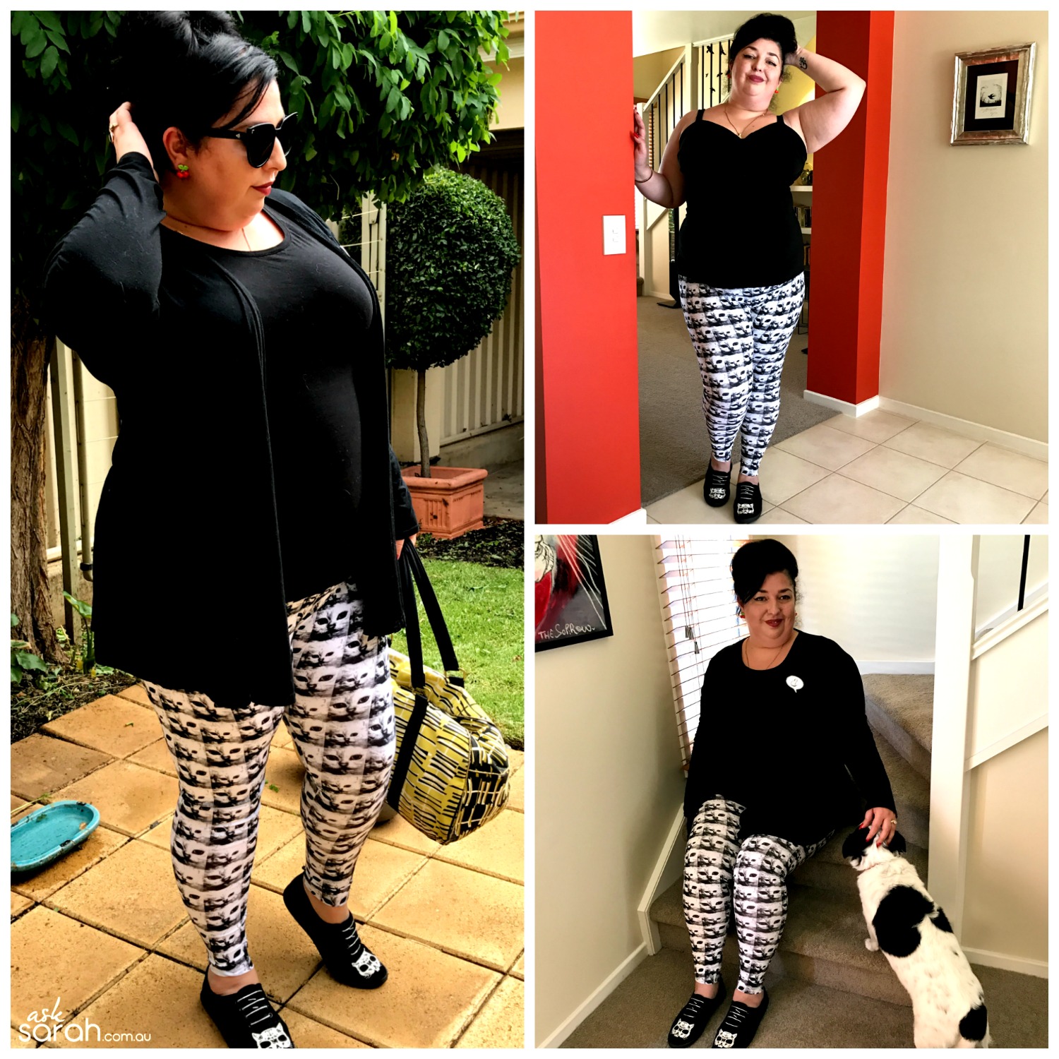 Sew DIY Leggings Tutorial {Make A Pattern From An Existing Pair Without Cutting Them Up} final